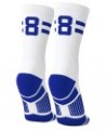 Classic Stripe Team Number Socks | Woven Mid-Calf | White & Royal 88 $10.61 Activewear