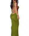Sexy Two Piece Outfits for Women Sheer Mesh See Through Skirt Sets Bodycon Ruffle Club Outfits for Women X-green $17.00 Suits